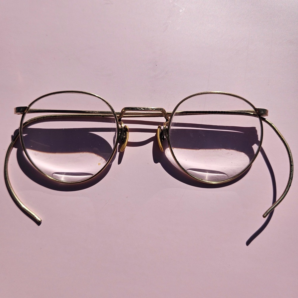 Fulvue 12kg filled round glasses‎ vintage 1930s